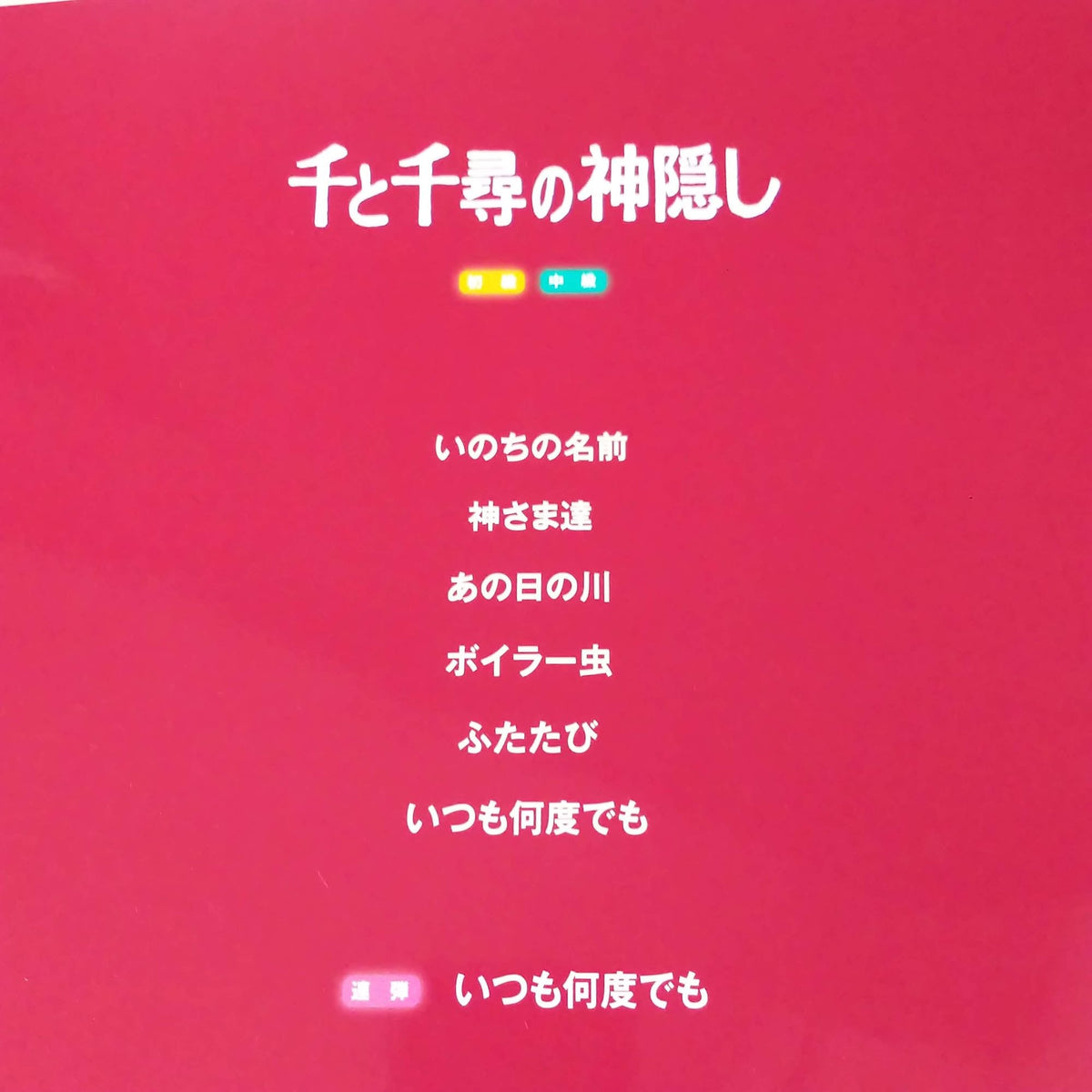 Spirited Away Piano Solo / Duet Score