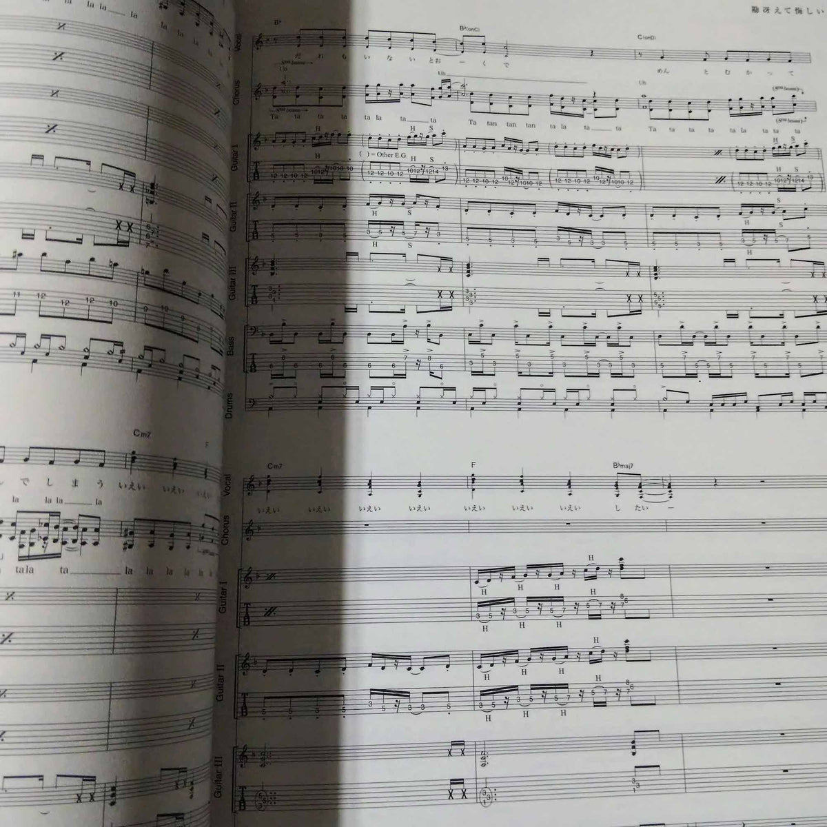 Zutomayo - Band Score - HisohisoBanashi