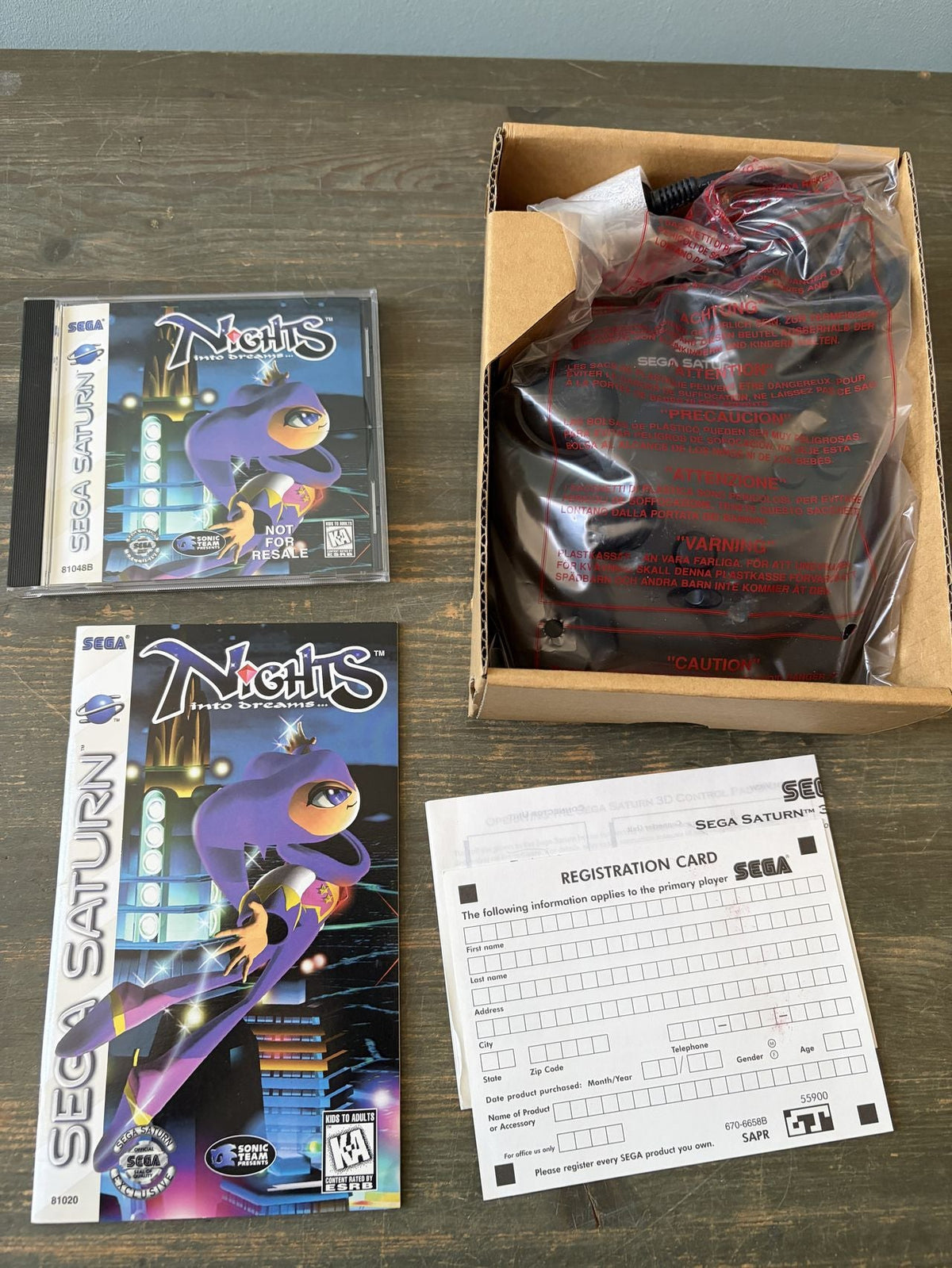 Night into Dreams + 3D Control Pad CIB