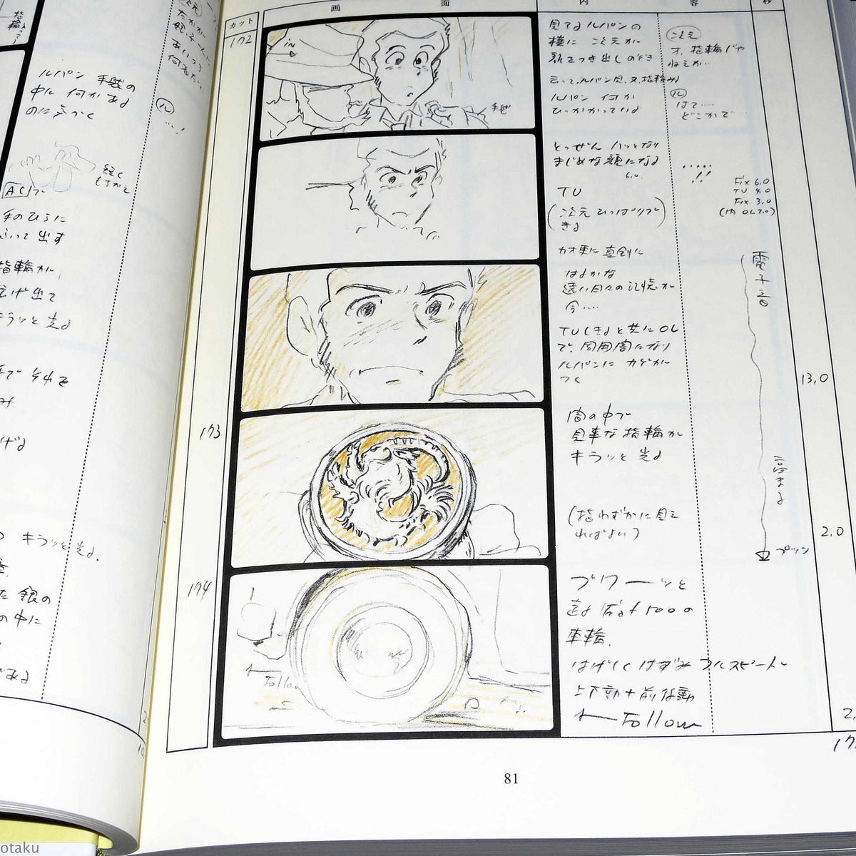 Lupin The 3rd - Castle Of Cagliostro Storyboard Conte