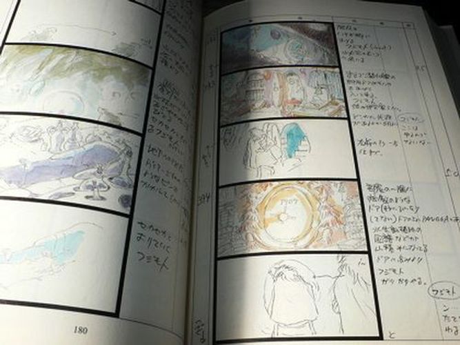 Ponyo On A Cliff Storyboard / Conte Book