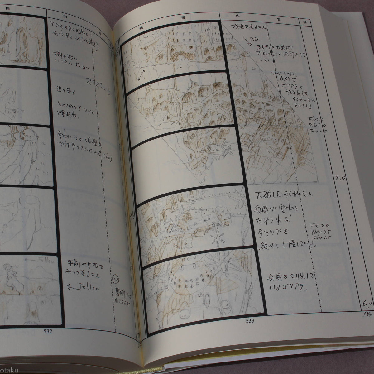 Laputa Storyboard / Conte Book