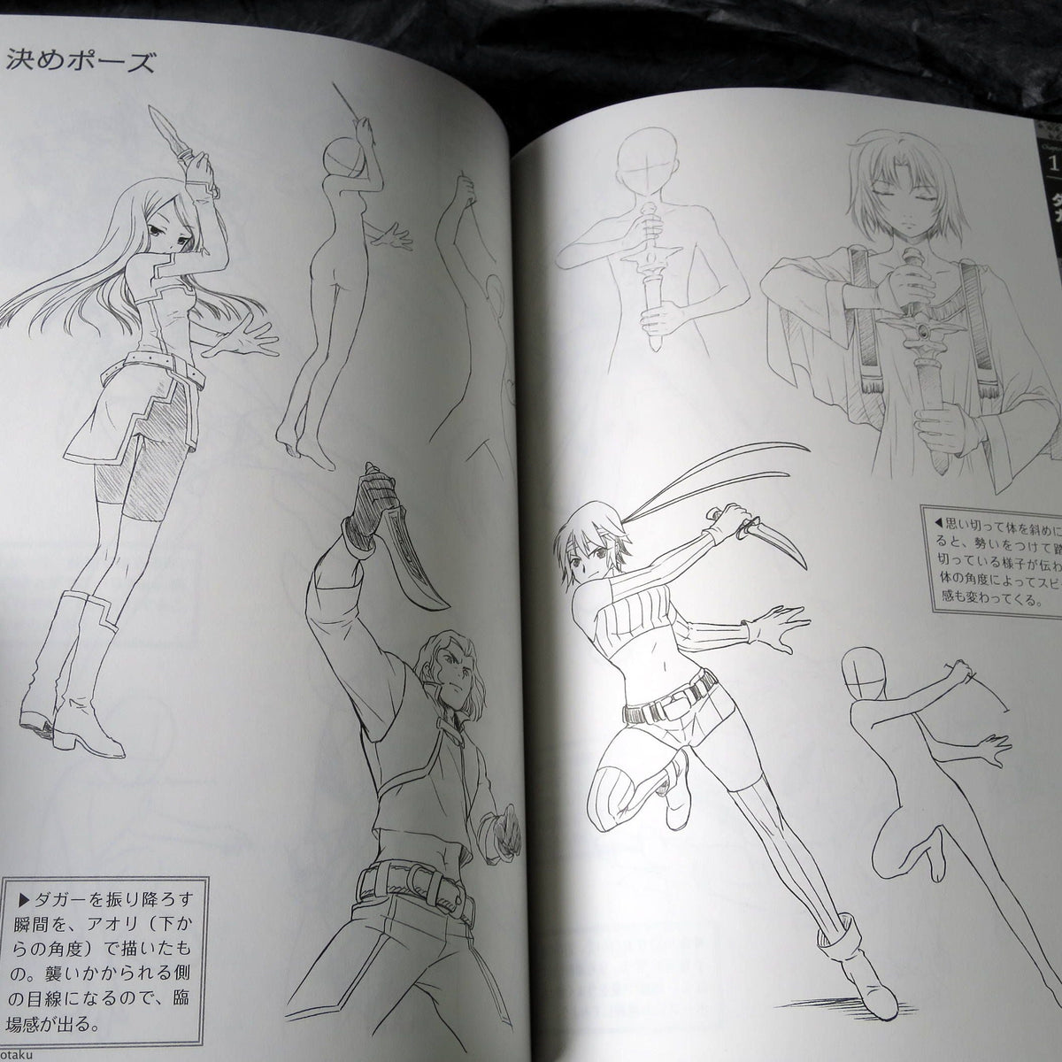 Fight - Fantasy Weapons Illustration Pose Collection