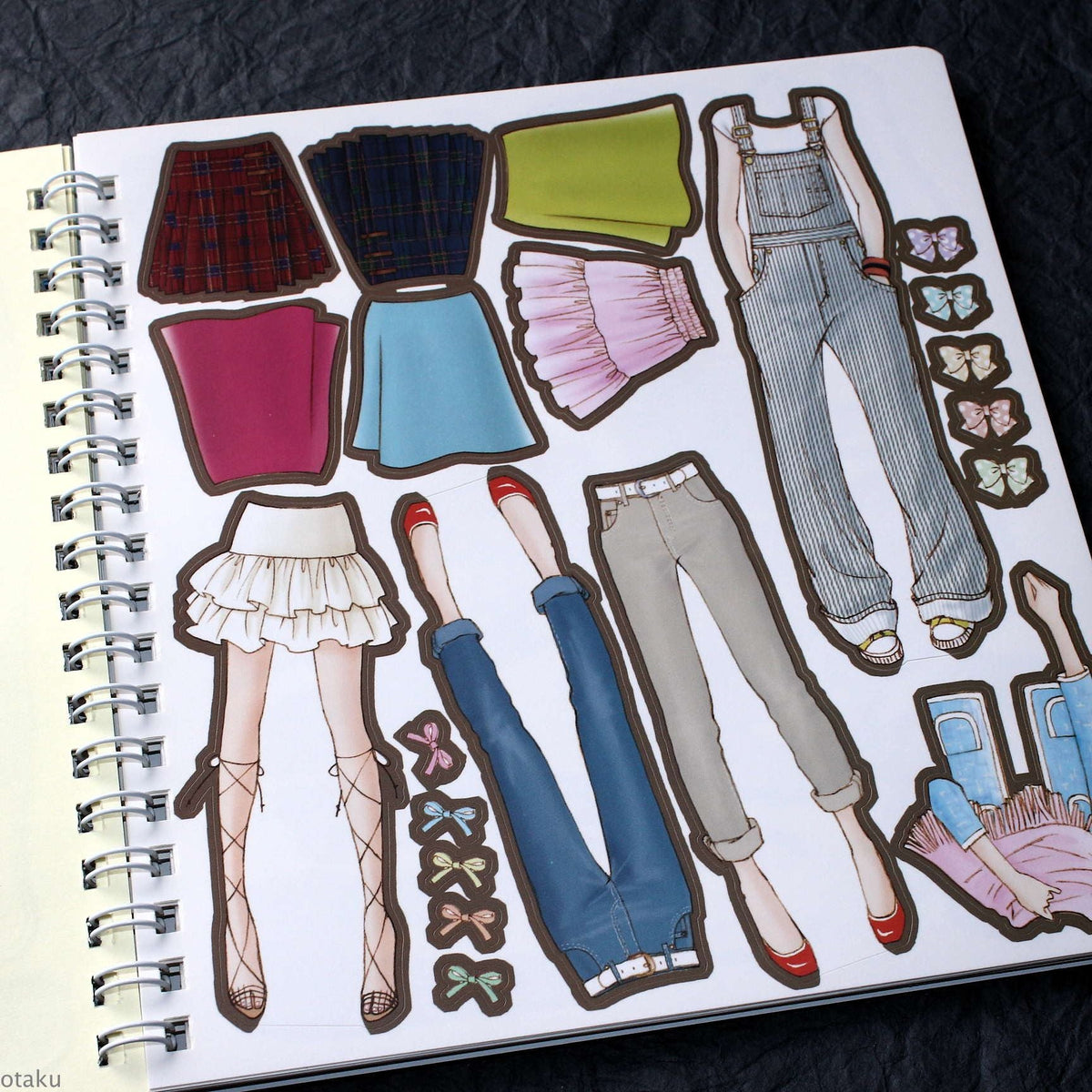 Oshare Note 1 - Kisekae to Nurie / Sticker and Coloring Art Book