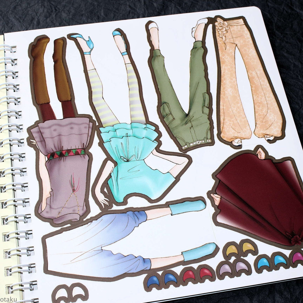 Oshare Note 1 - Kisekae to Nurie / Sticker and Coloring Art Book