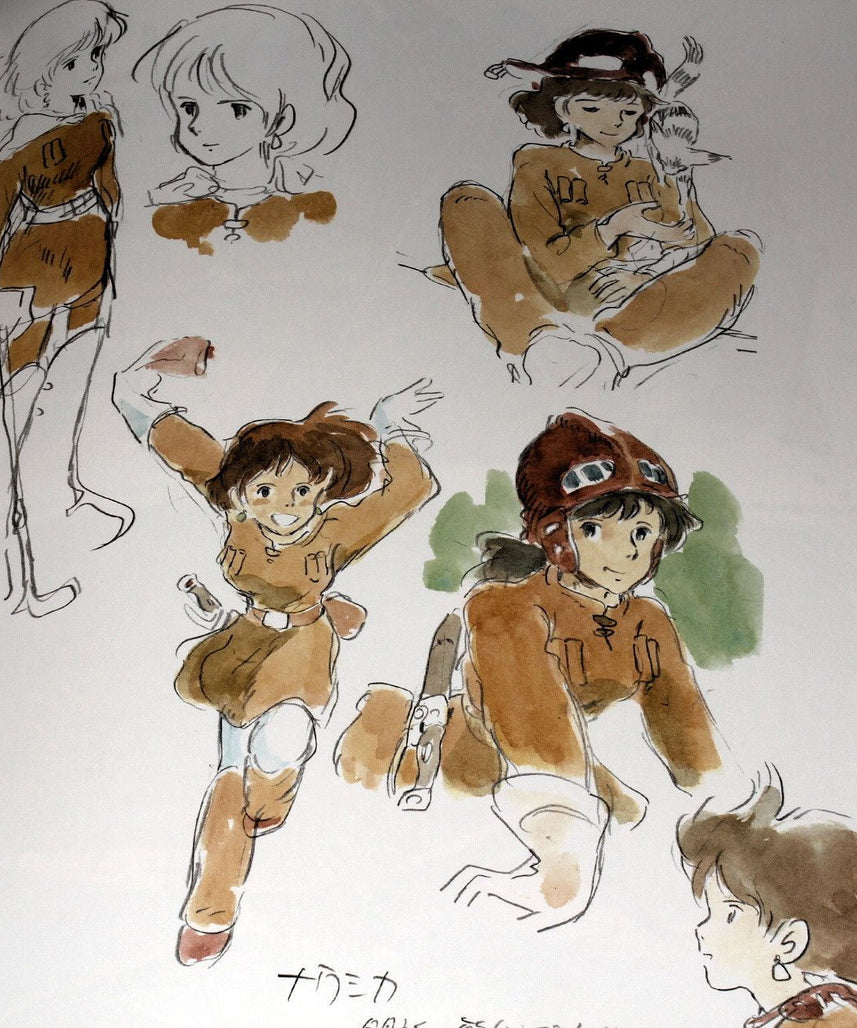 Nausicaa - Watercolor Paintings Hayao Miyazaki