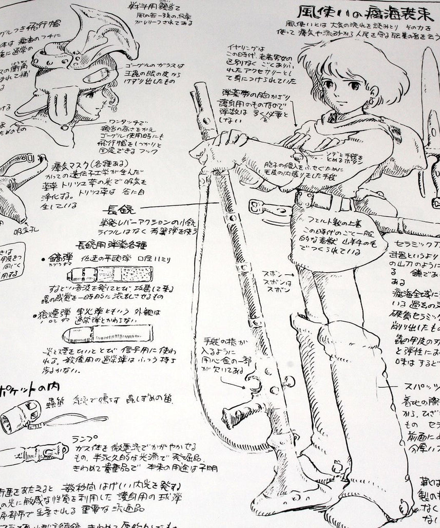 Nausicaa - Watercolor Paintings Hayao Miyazaki