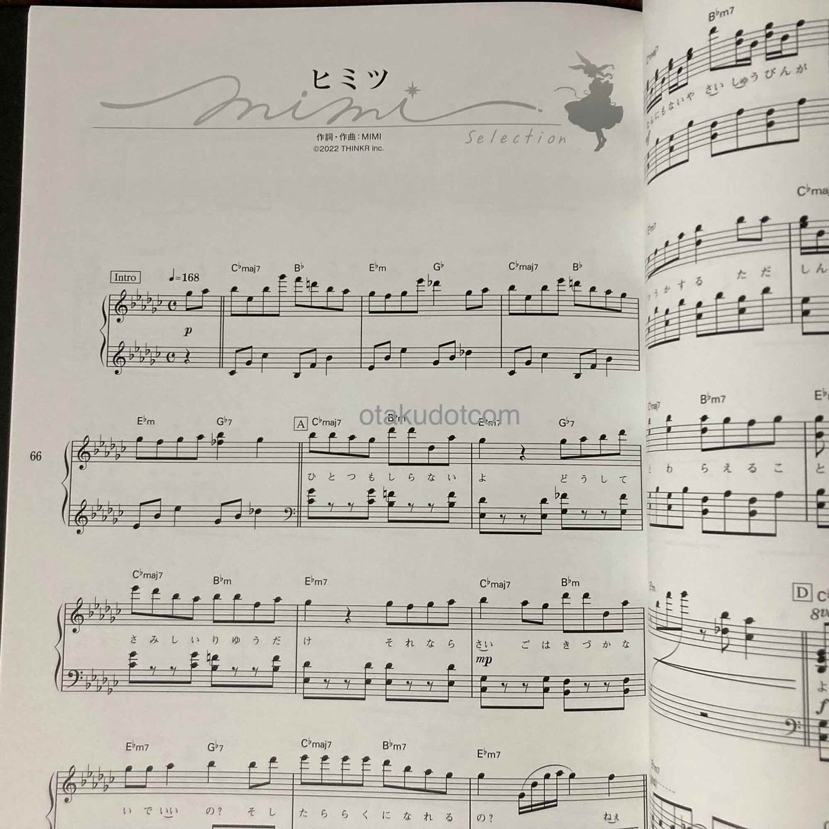 MIMI Selection Piano Solo