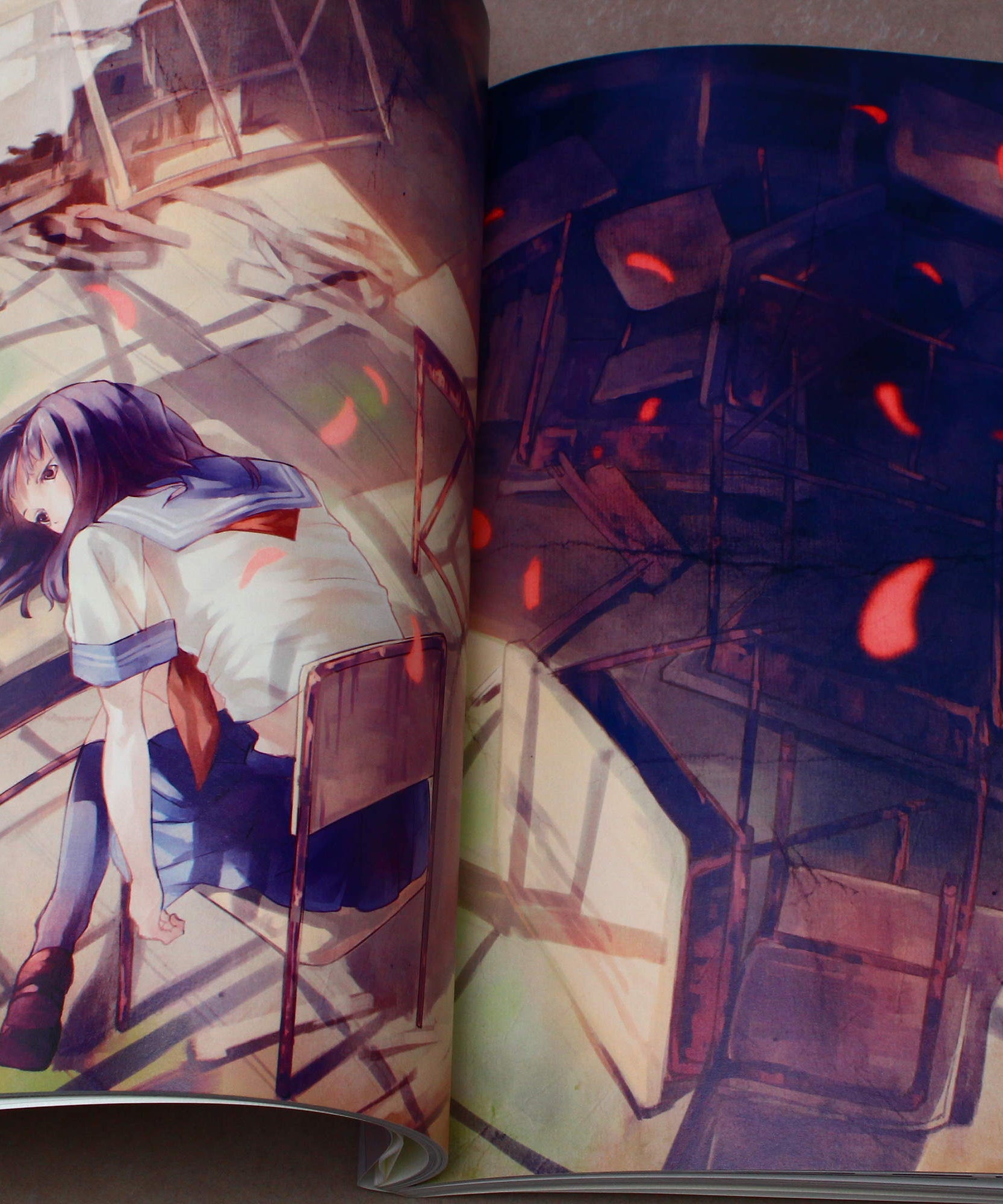 School Girls Illustrations - Japan Art Book