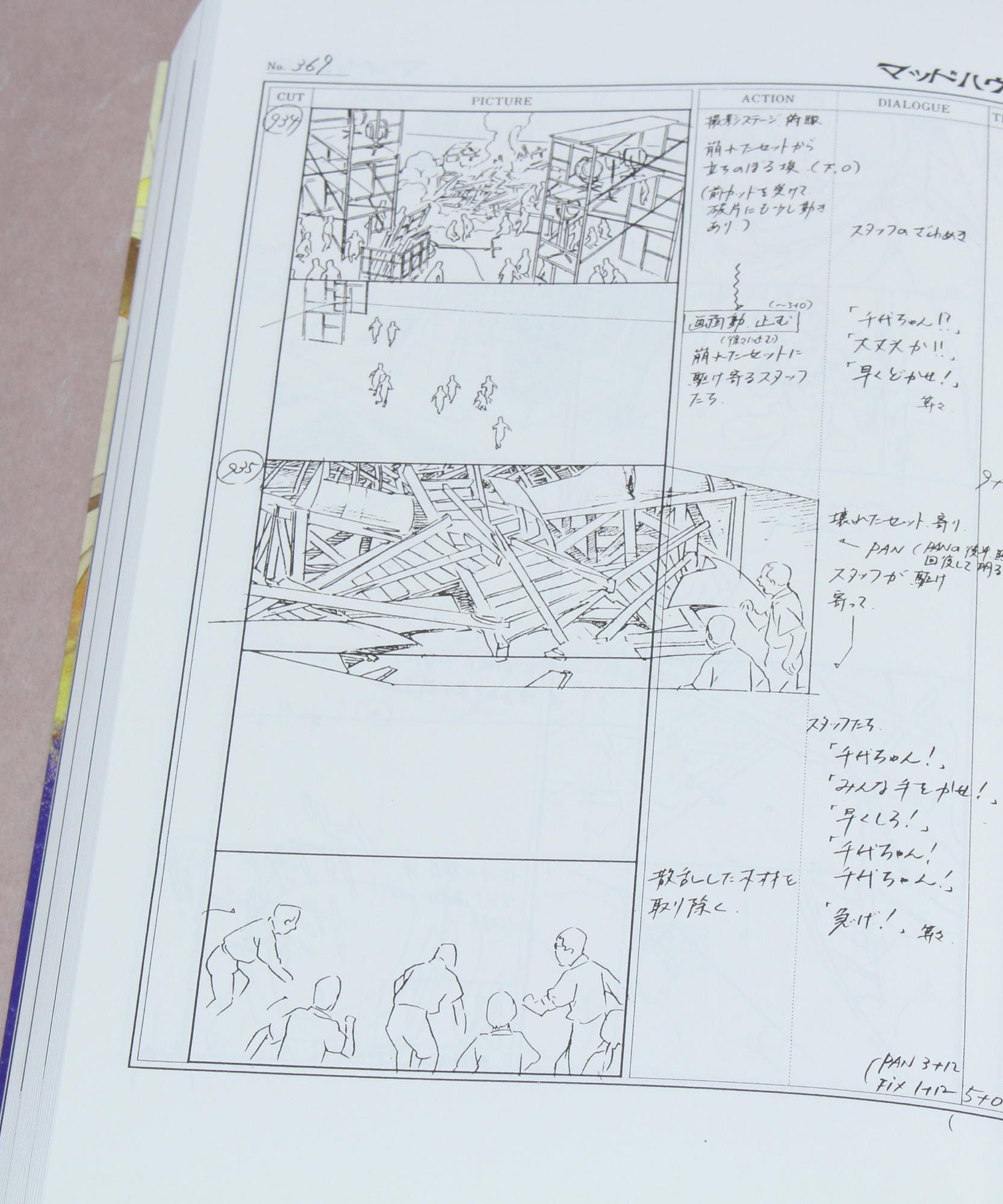 Satoshi Kon - Millennium Actress: Conte Storyboard Book