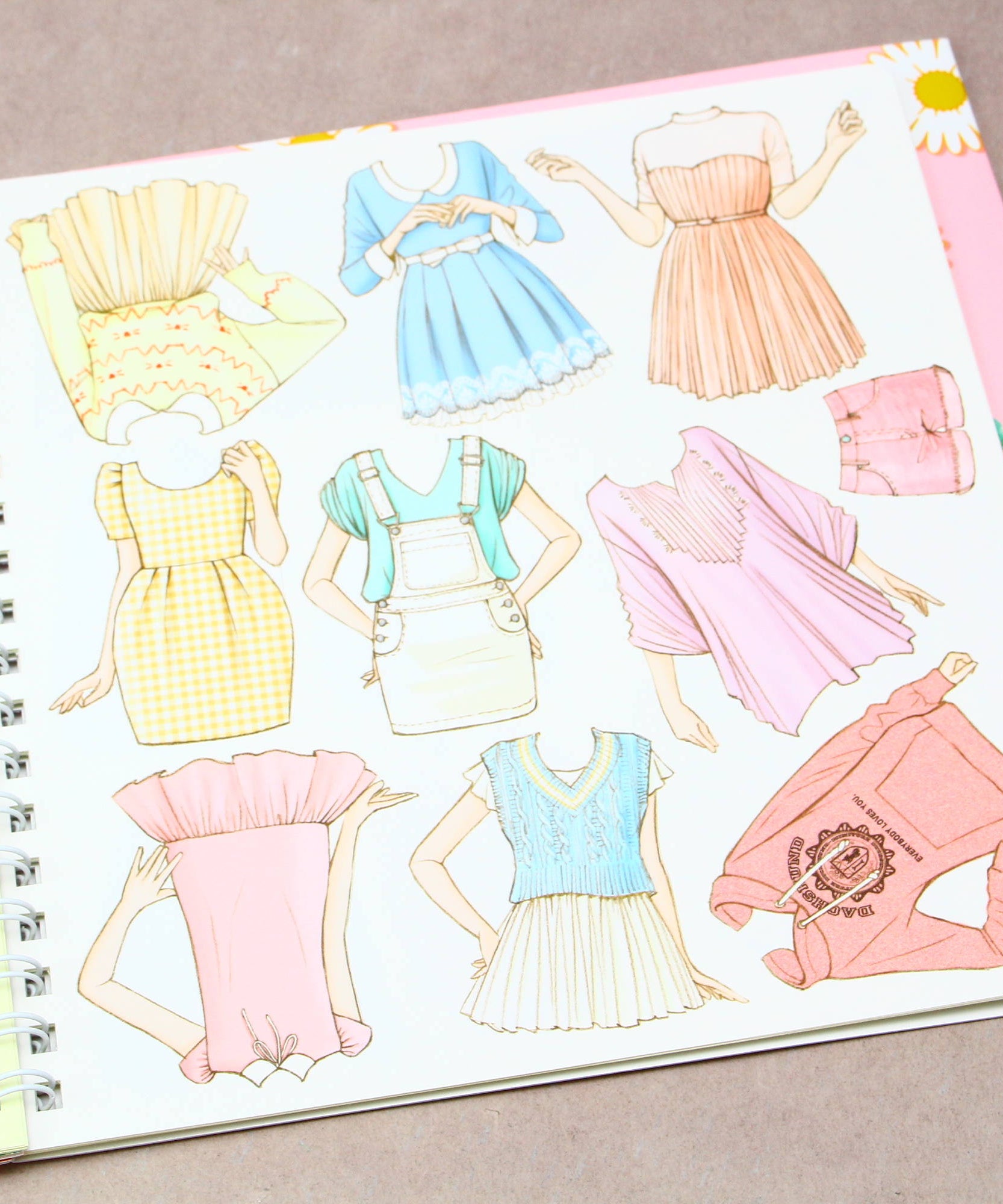 Oshare Note 3 - Kisekae to Nurie / Sticker and Coloring Art Book
