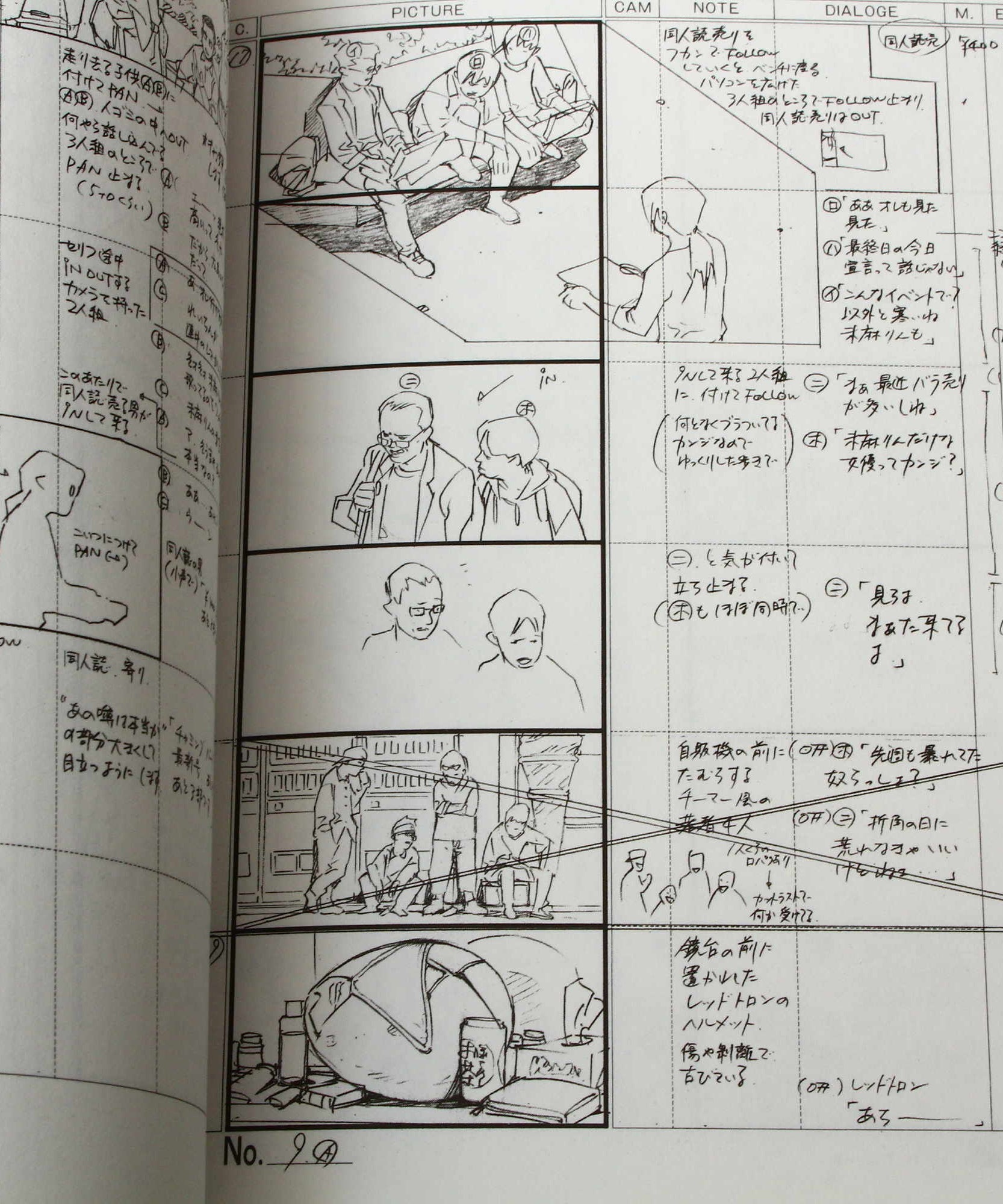 Satoshi Kon - Perfect Blue - Storyboard Conte Collection - LIGHT ed.