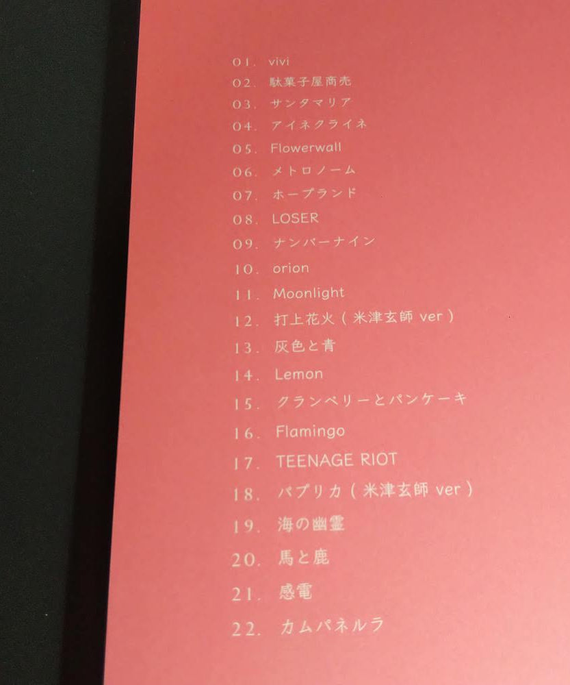 Kenshi Yonezu  Collection - Easy Piano Score Book