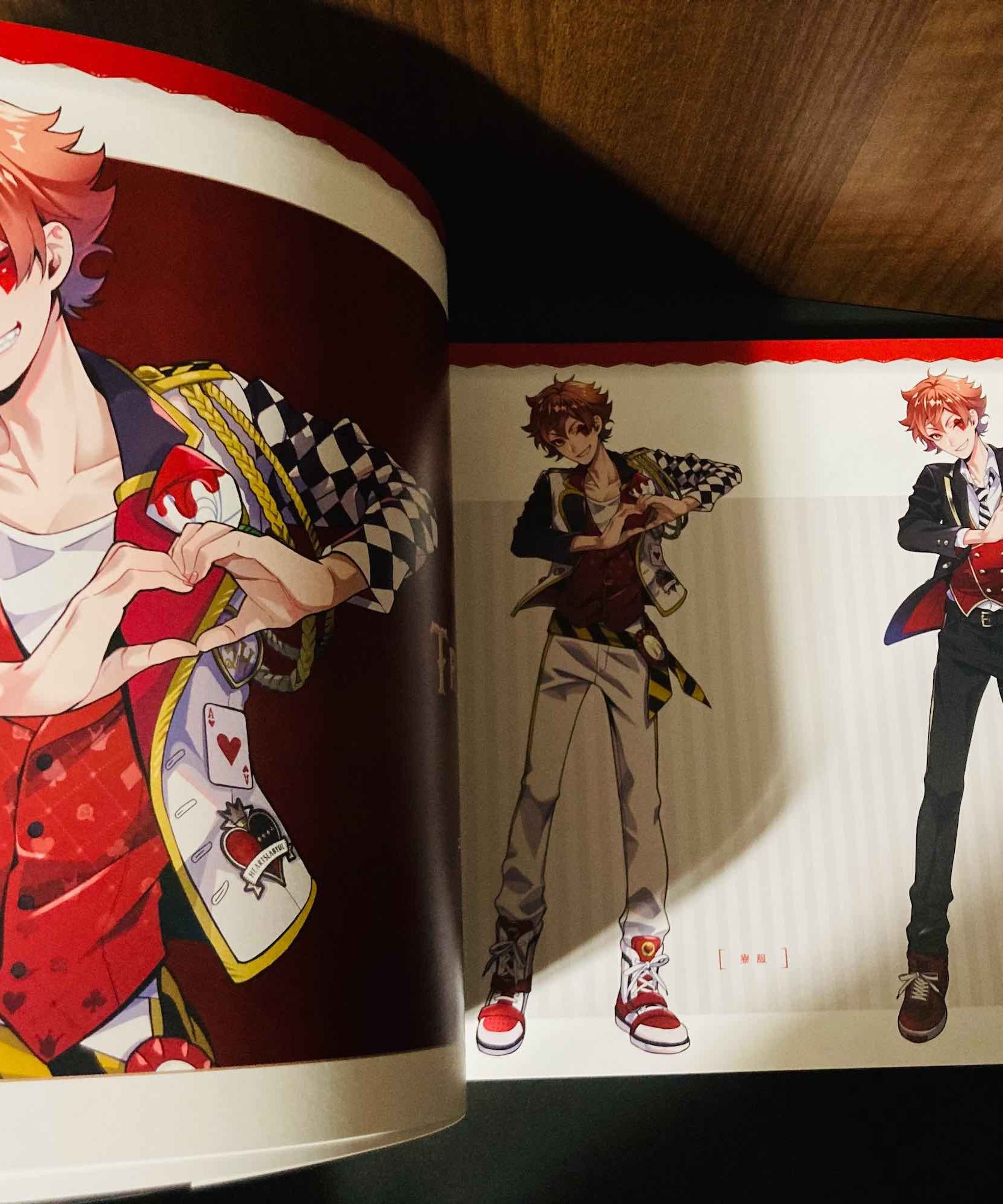 Twisted Wonderland Official Visual Book Card Art + Line Drawing
