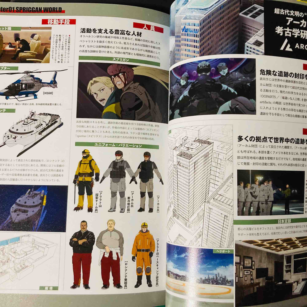 Spriggan Anime Official Guide Book