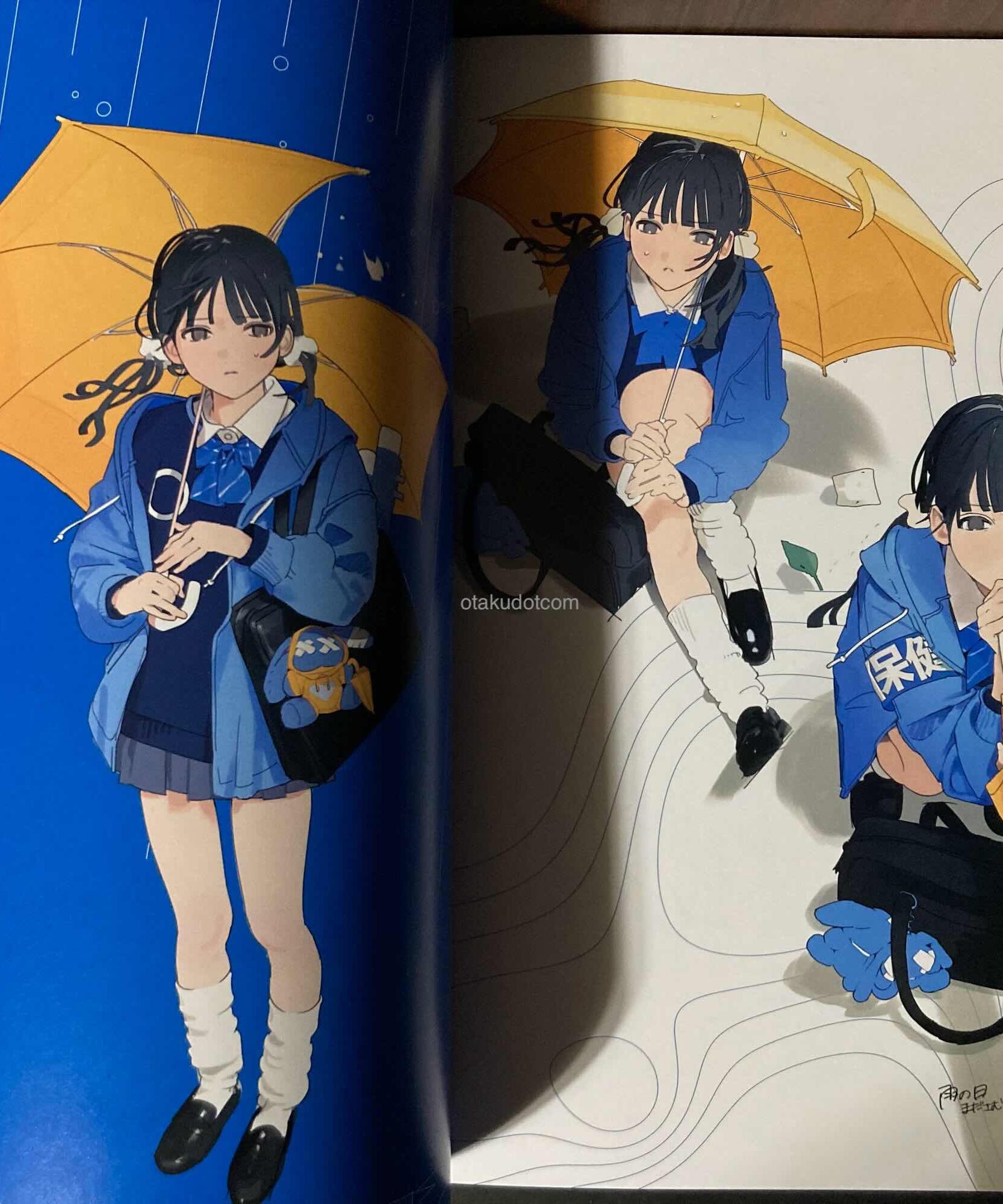 BLUE collage Junro Artworks and  Illustration Making