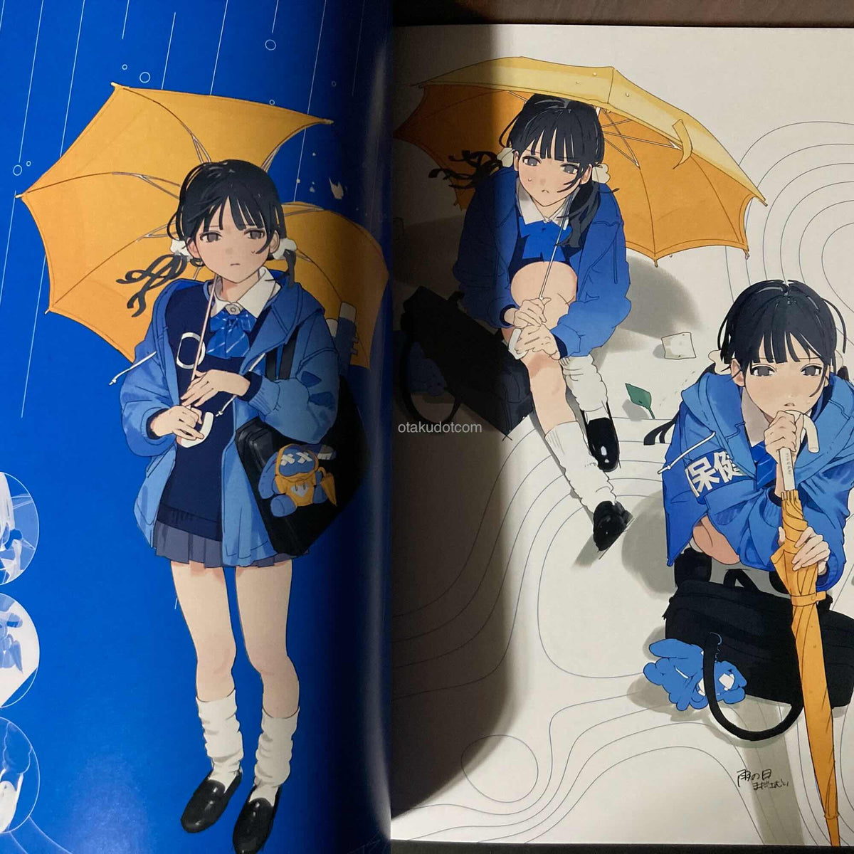 BLUE collage Junro Artworks and  Illustration Making