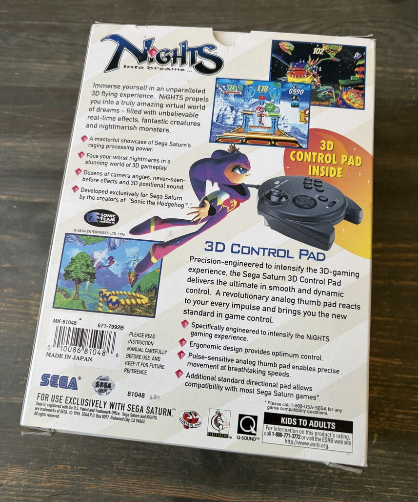Night into Dreams + 3D Control Pad CIB