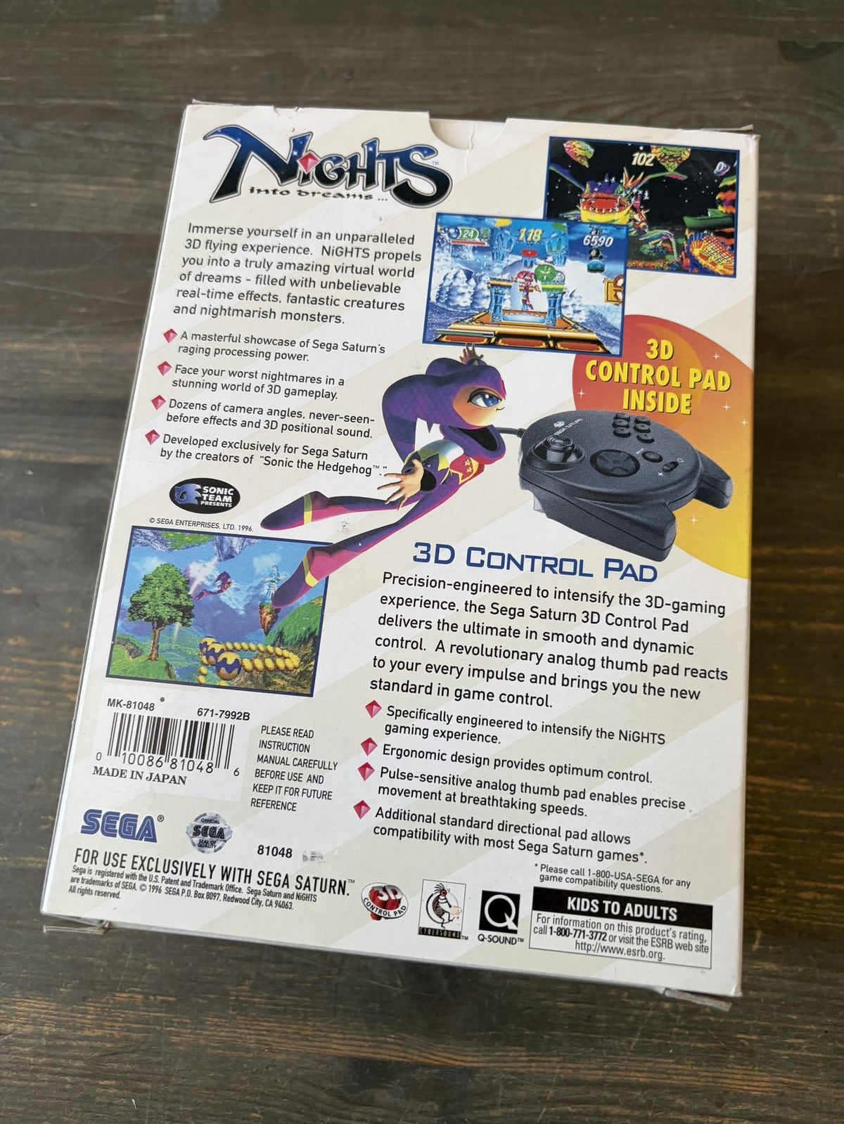 Night into Dreams + 3D Control Pad CIB