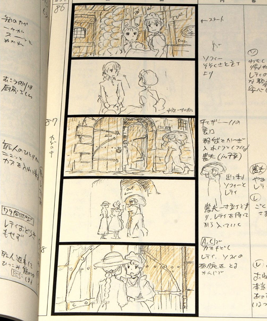 Howl's Moving Castle - Conte / Storyboard