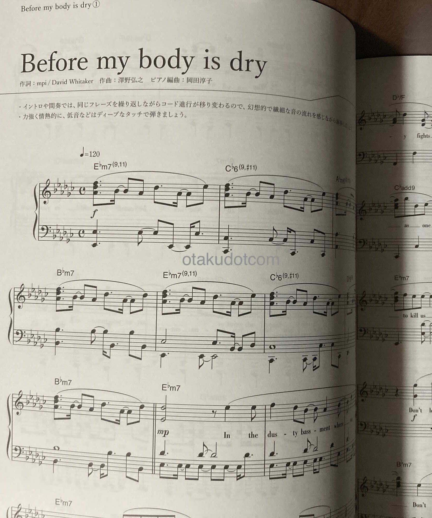 Sawano Hiroyuki Collection Piano Solo
