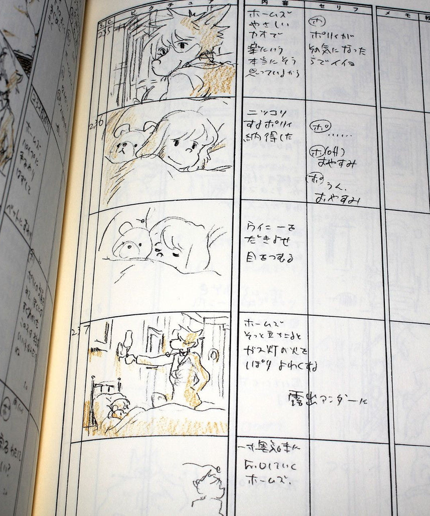 Sherlock Hound / Detective Holmes - Storyboard / Conte Book 1