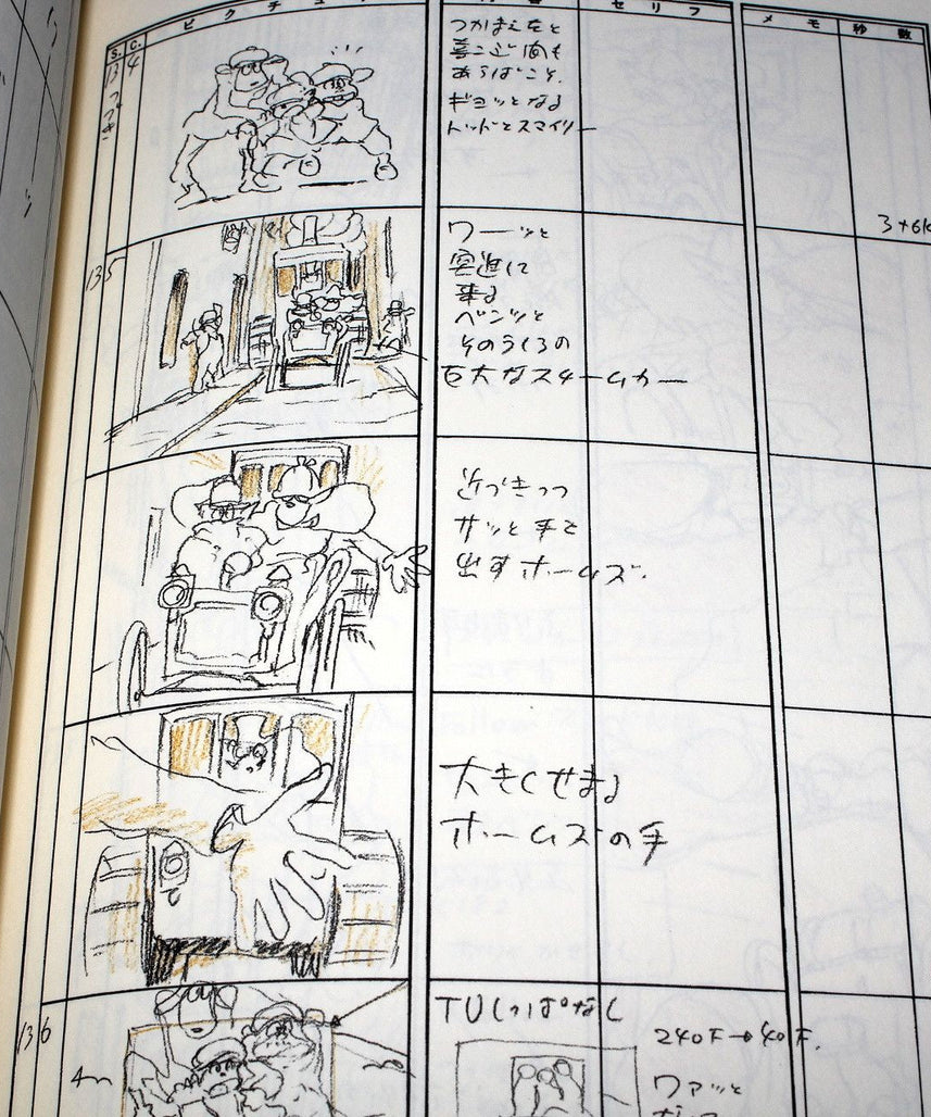 Sherlock Hound / Detective Holmes - Storyboard / Conte Book 1