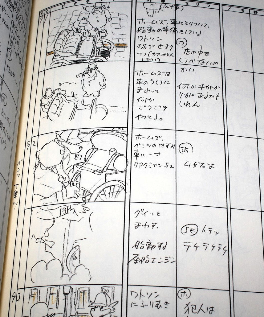 Sherlock Hound / Detective Holmes - Storyboard / Conte Book 1