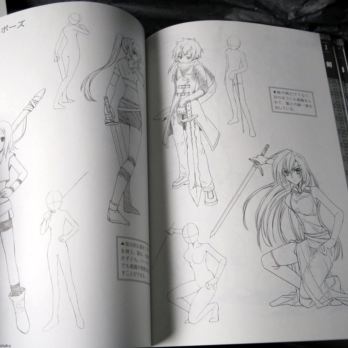 Fight - Fantasy Weapons Illustration Pose Collection
