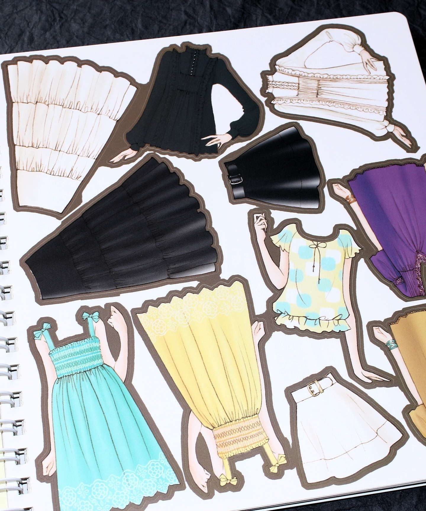 Oshare Note 1 - Kisekae to Nurie / Sticker and Coloring Art Book