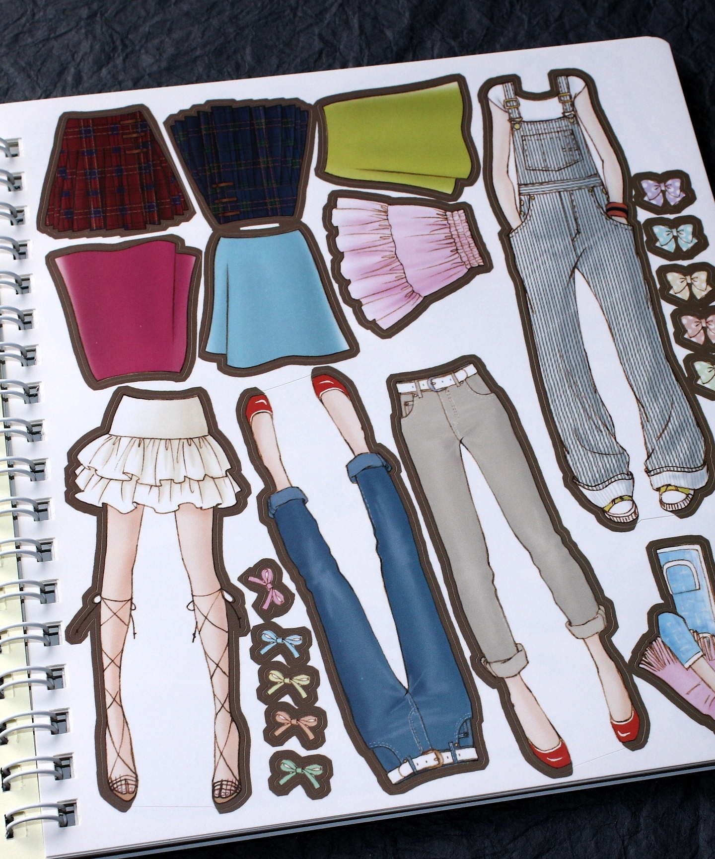 Oshare Note 1 - Kisekae to Nurie / Sticker and Coloring Art Book