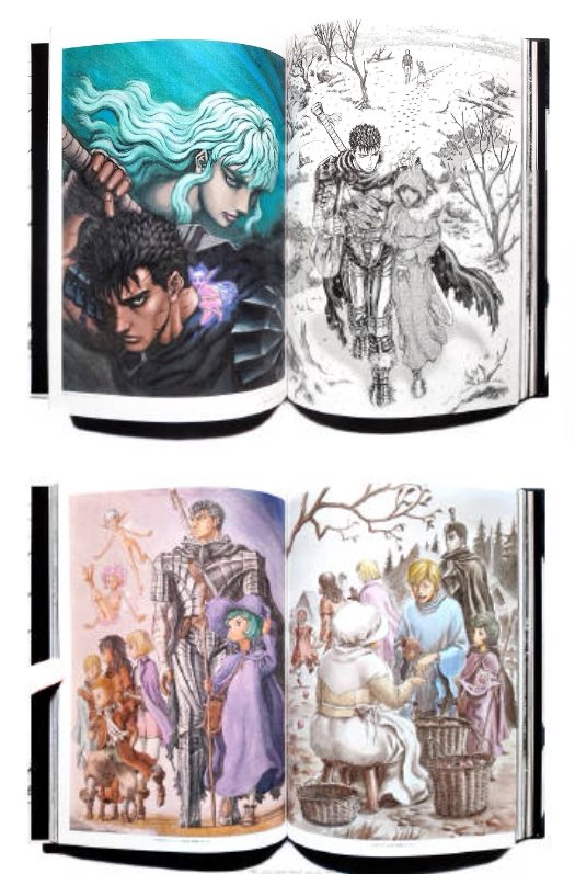 THE ARTWORK OF BERSERK Kentaro Miura's Paintings Legend of the Sword Wind Imprinted Warrior Warrior